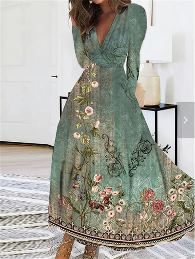Adaiah - elegante lange Kleider mit Blumendruck