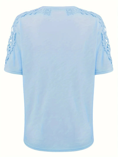 Ancuta – Elegantes Sommer Kurzarm T Hemd Mit Spitze