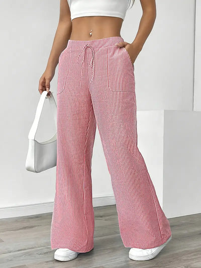 Alina – Elegante Gestreifte Hose Mit Taschen