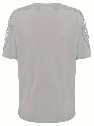 Ancuta – Elegantes Sommer Kurzarm T Hemd Mit Spitze