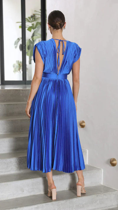 Iris - plissiertes Midikleid für einen zeitlos eleganten Look