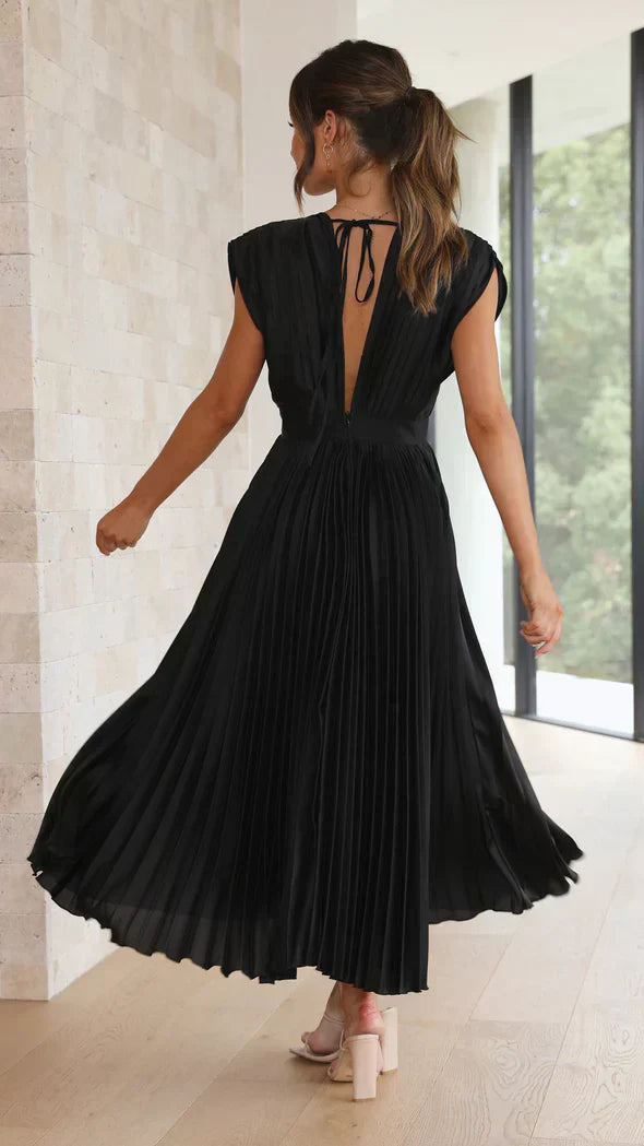 Iris - plissiertes Midikleid für einen zeitlos eleganten Look