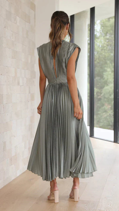 Iris - plissiertes Midikleid für einen zeitlos eleganten Look