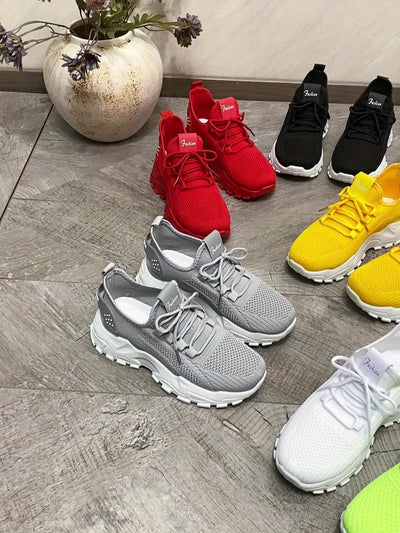 Bequeme Atmungsaktive Knit Sneakers für Damen