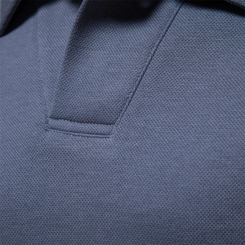 Lucas - klassisches Langarm-Polo mit elegantem Kragen