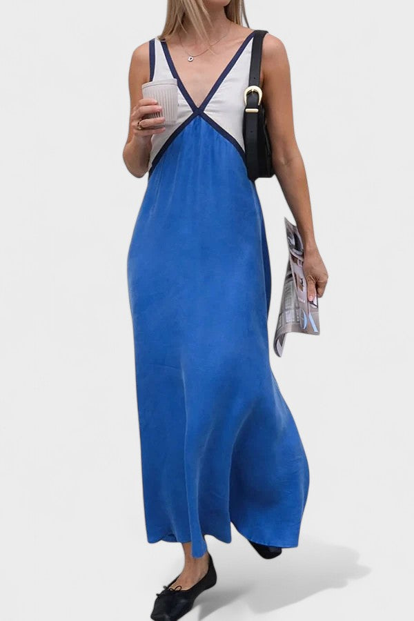 Vida – Elegantes ärmelloses Langes Kleid