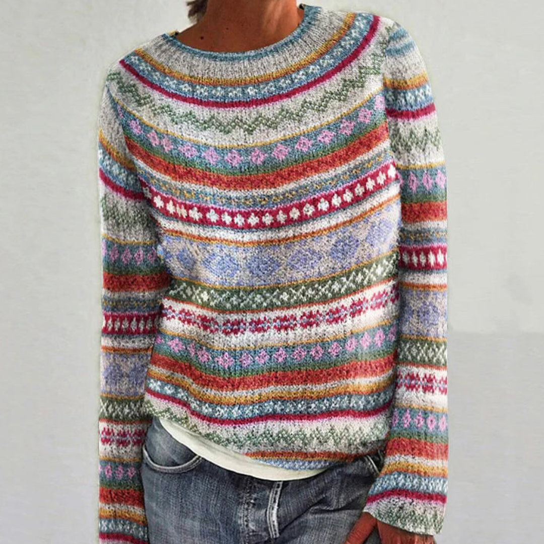 Zelindema | Damen Langarm Warme Pullover | Winter