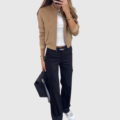 Jademin | Damen Winter Kurze Jacke | Warme