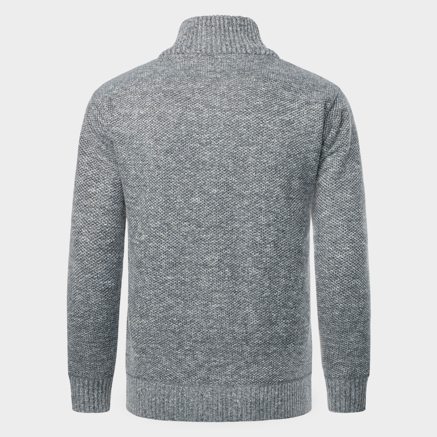 Piet - warme Strickjacke mit durchgehendem Reißverschluss und Thermofutter