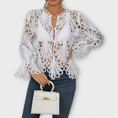 Asymmetrische Bluse Saelina für Damen – Modernes Design, Vielseitig und Bequem in S-XL