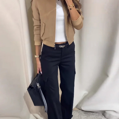 Jademin | Damen Winter Kurze Jacke | Warme