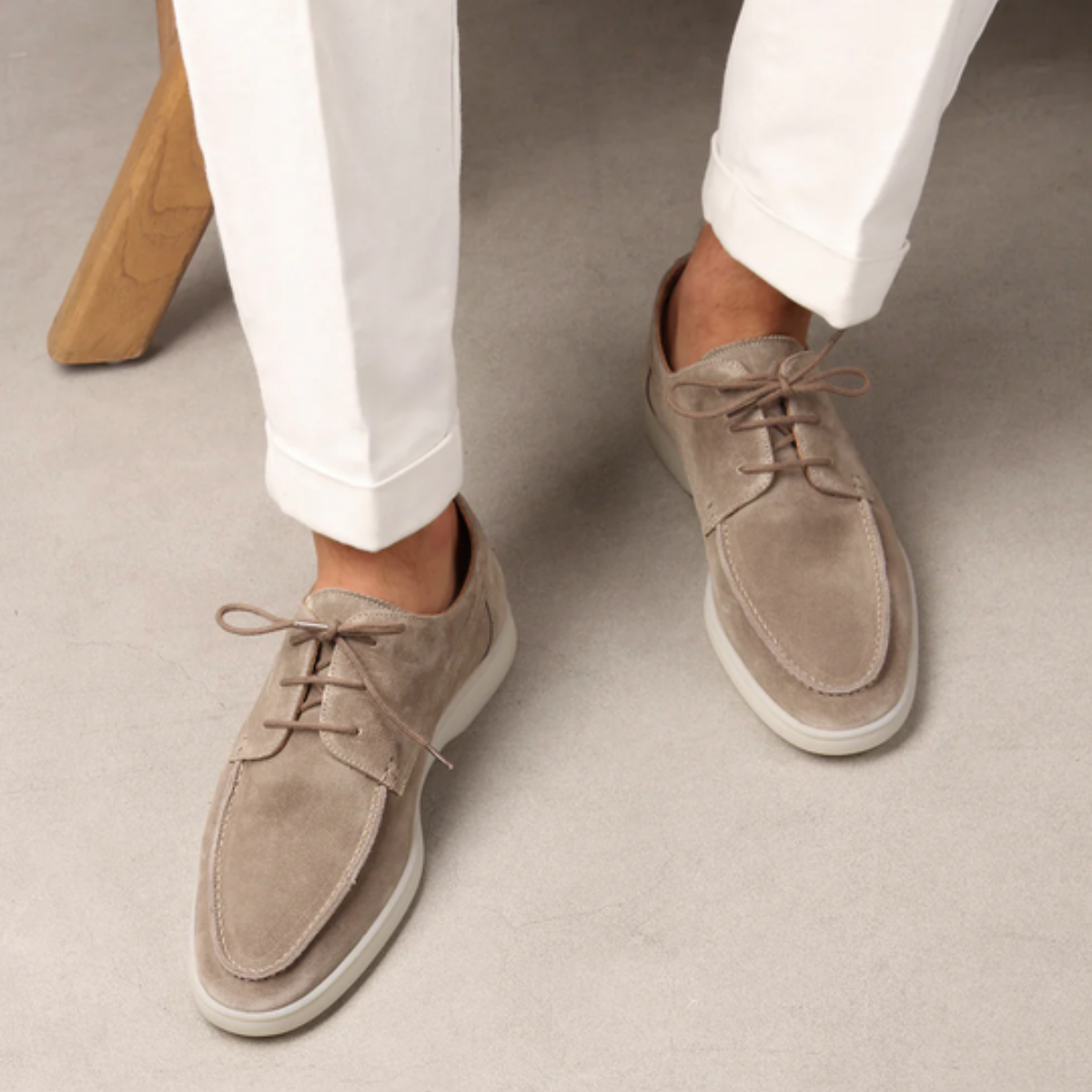 Wildleder-Schnürschuhe für Herren