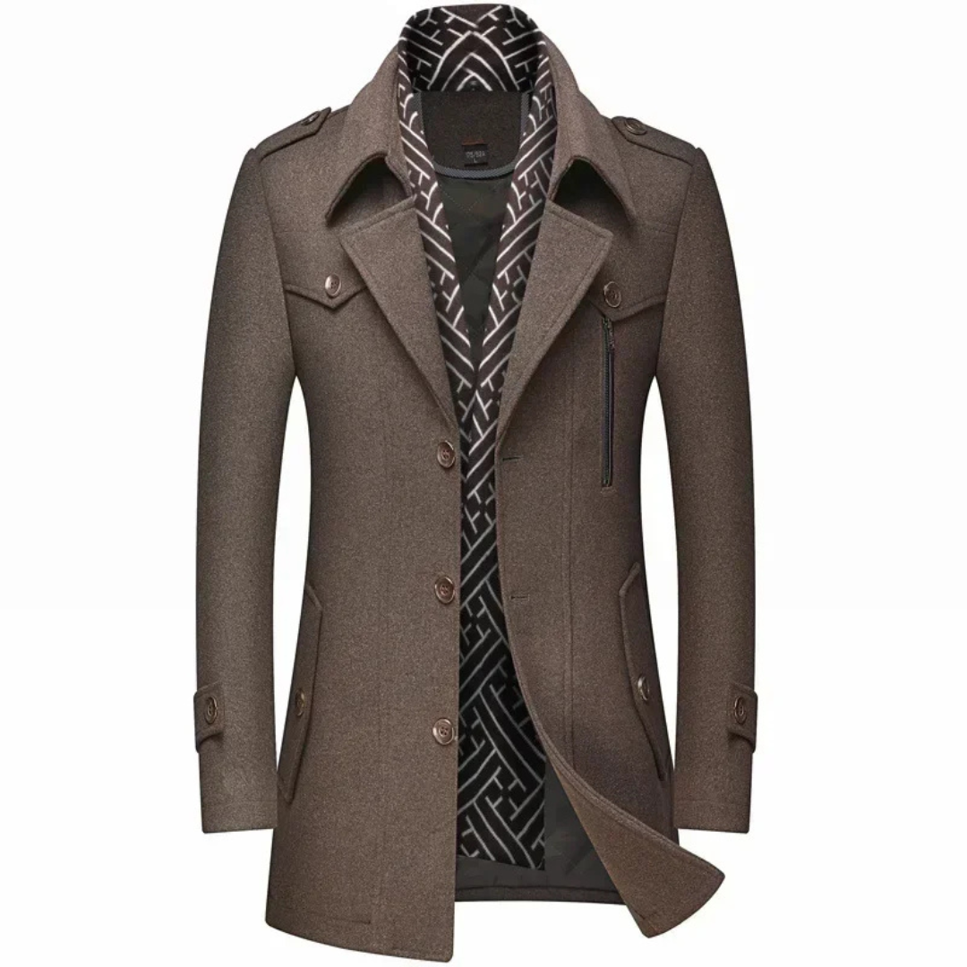 Kamill | Herren Stilvoller Winter Trench Mantel | Warme