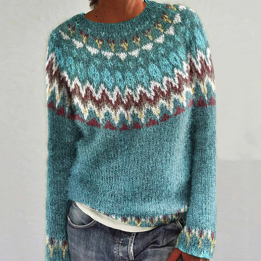 Lenyara | Damen Rundhalsausschnitt Warme Pullover | Winter