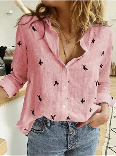 Vintage Bluse aus Leinenmix – Clara