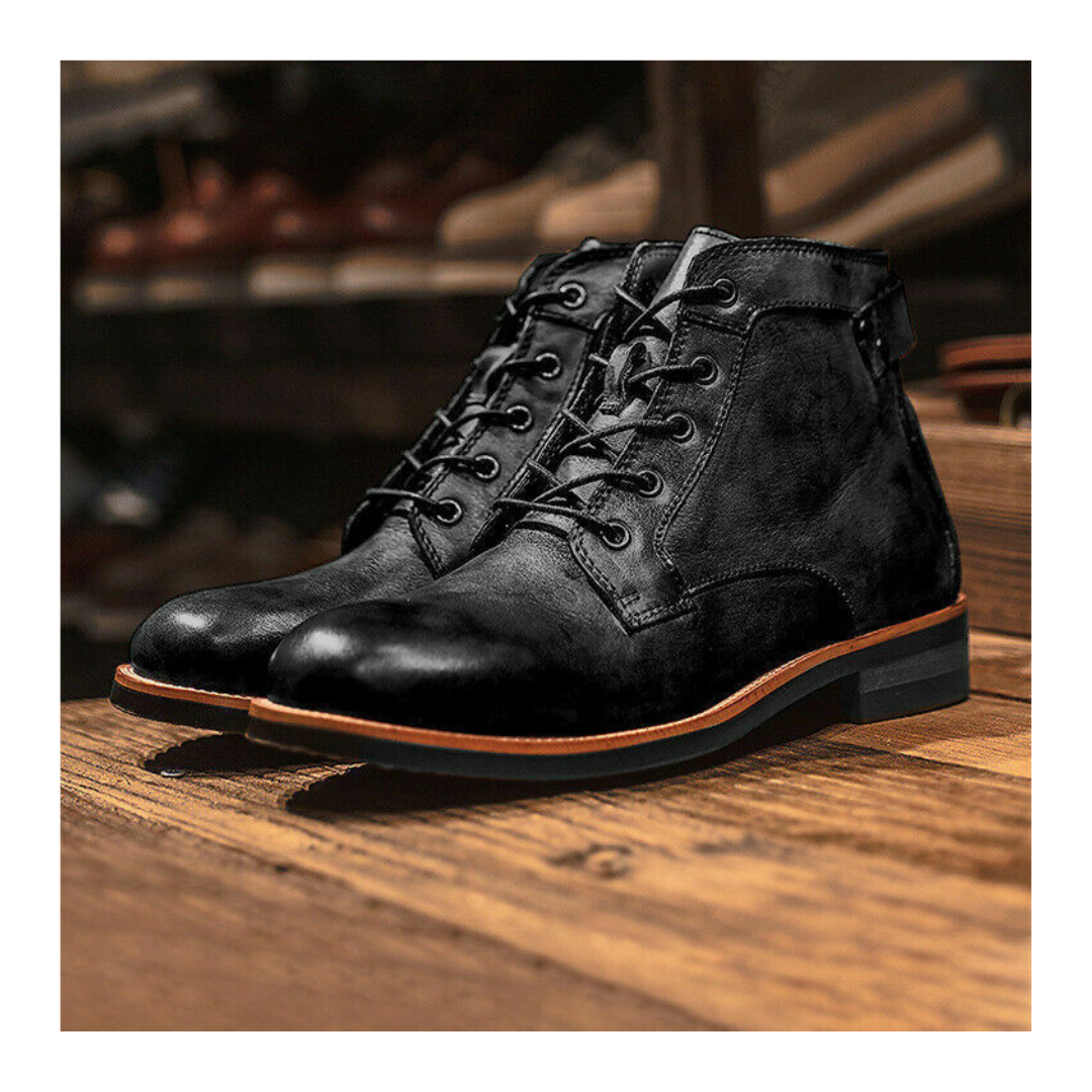 Ammaden | Herren Stilvoll Schnürsenkel Stiefel | Bequeme