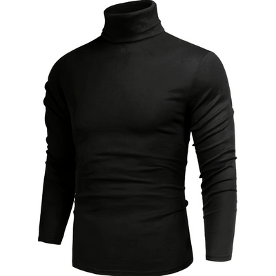 Awadim | Herren Winter Rollkragen Langarm Pullover | Schlanke Passform