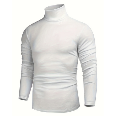 Awadim | Herren Winter Rollkragen Langarm Pullover | Schlanke Passform