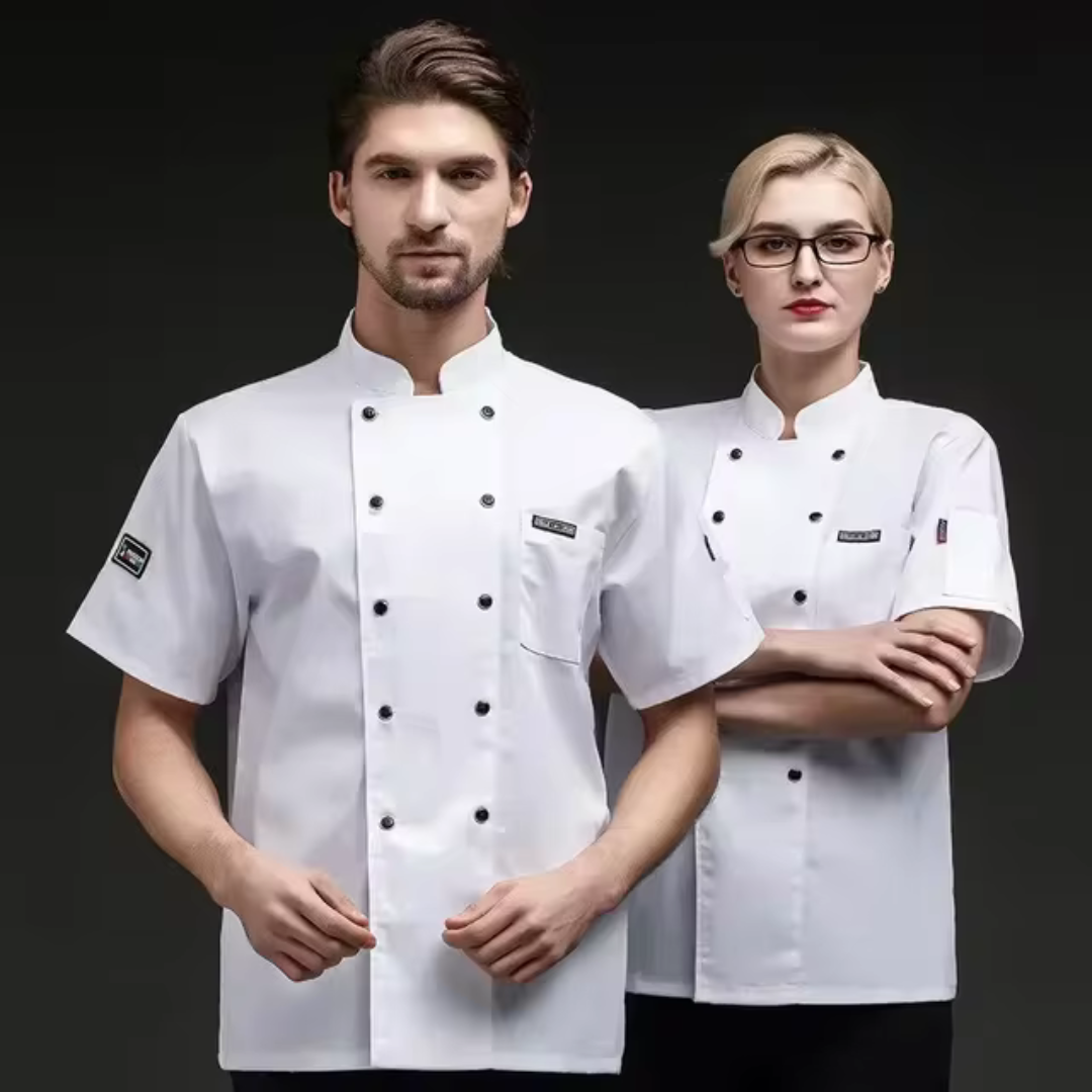 Prosemo | Unisex Zwei Knöpfen Koch Uniform | Arbeitskleidung
