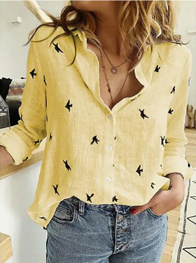 Vintage Bluse aus Leinenmix – Clara