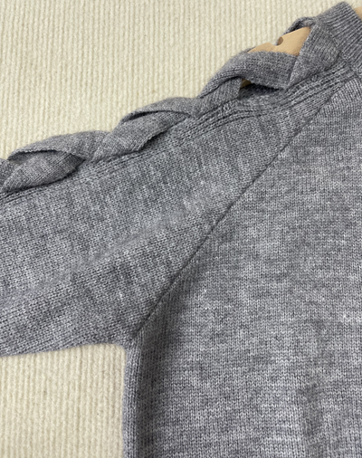 Dorette - Grauer einfarbiger Pullover für einen modischen Look