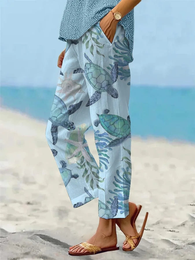Locker - lässige Strandurlaubshose für Frauen