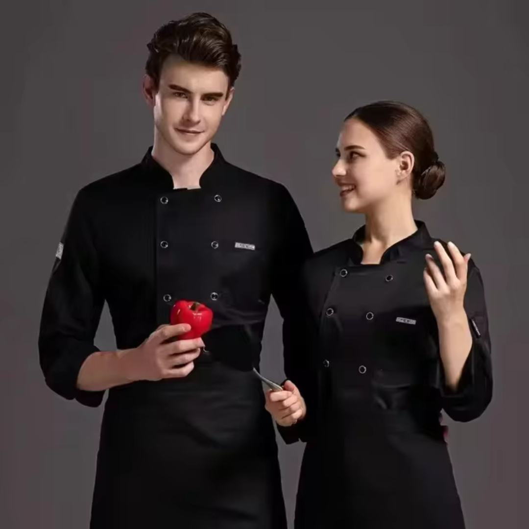 Prosemo | Unisex Zwei Knöpfen Koch Uniform | Arbeitskleidung