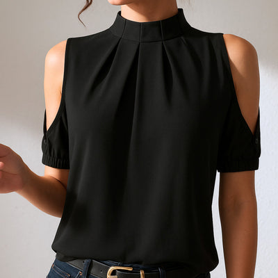 Belana – Lässige Plissee Bluse Mit Geteilten Ärmeln