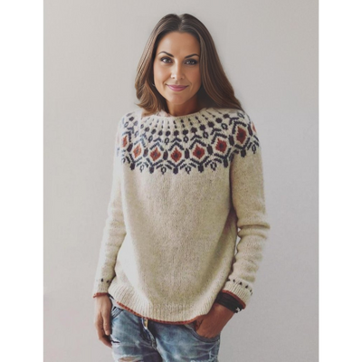 Foxine | Damen Winter Rundhalsausschnitt Pullover | Warme