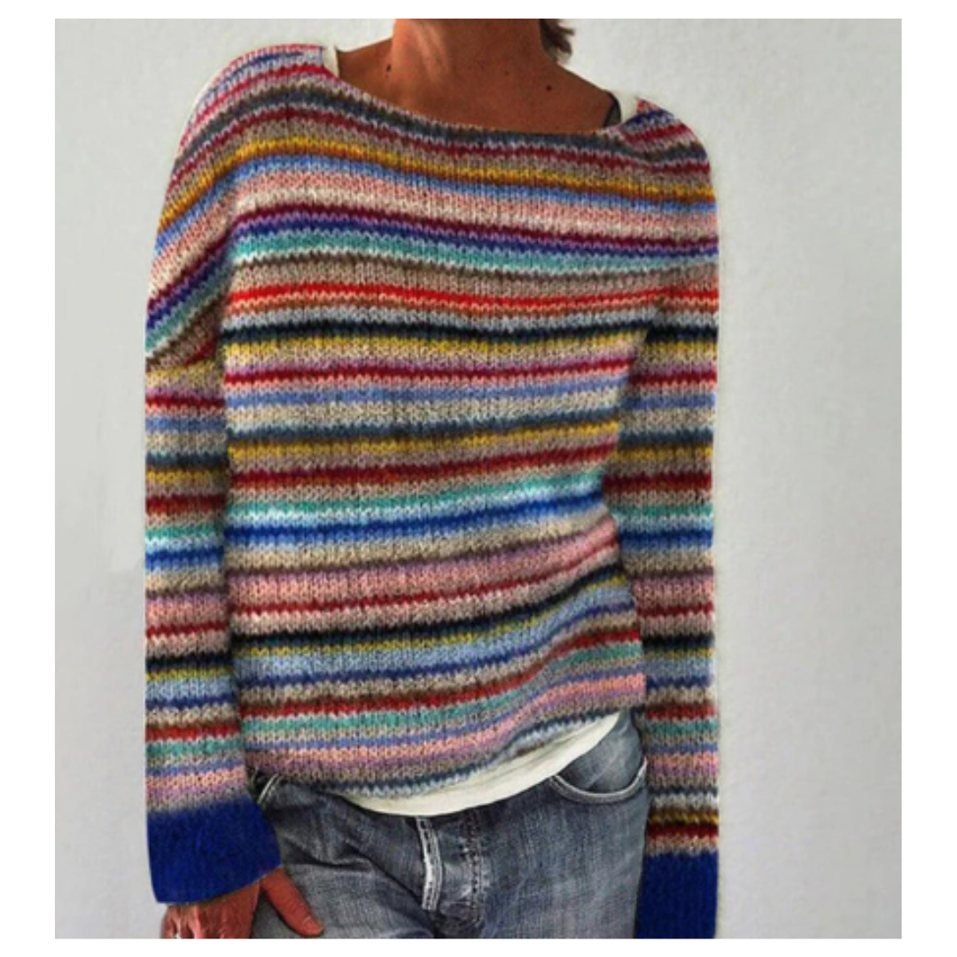 Nerinamem | Damen Bequeme Winter Pullover | Warme