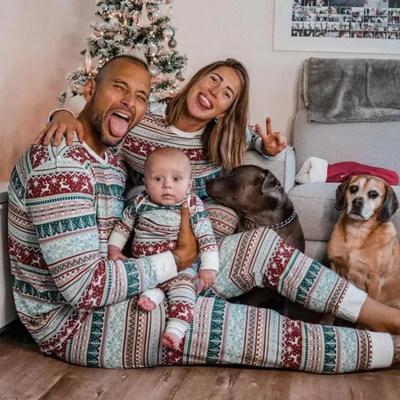 Festlicha | Familie Weihnachten Pyjama Satz | Bequeme