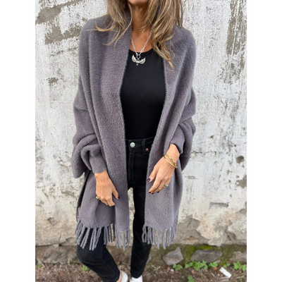 Gulaben | Damen Warme Lange Strickjacke | Winter