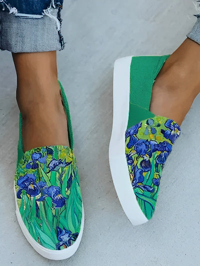 Leilani - van gogh Schwertlilien Druck leinwand Schuhe