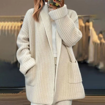 Mira - Damen Strickjacke mit langen Ärmeln