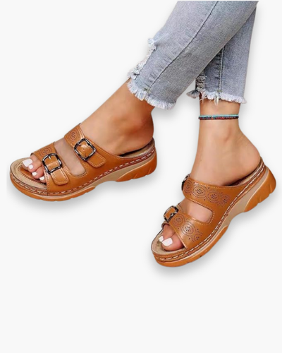 Bequeme Damen Sandalen | Mit Schnallen & Polsterung