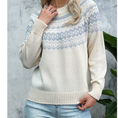 Asfira | Damen Warme Langarm Pullover | Winter