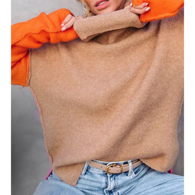 Harbena | Damen Rollkragen Pullover | Langarm