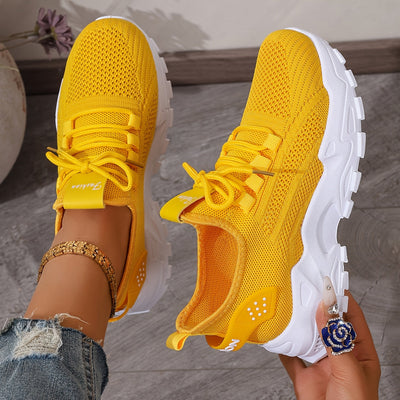 Bequeme Atmungsaktive Knit Sneakers für Damen