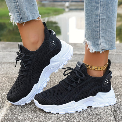 Bequeme Atmungsaktive Knit Sneakers für Damen