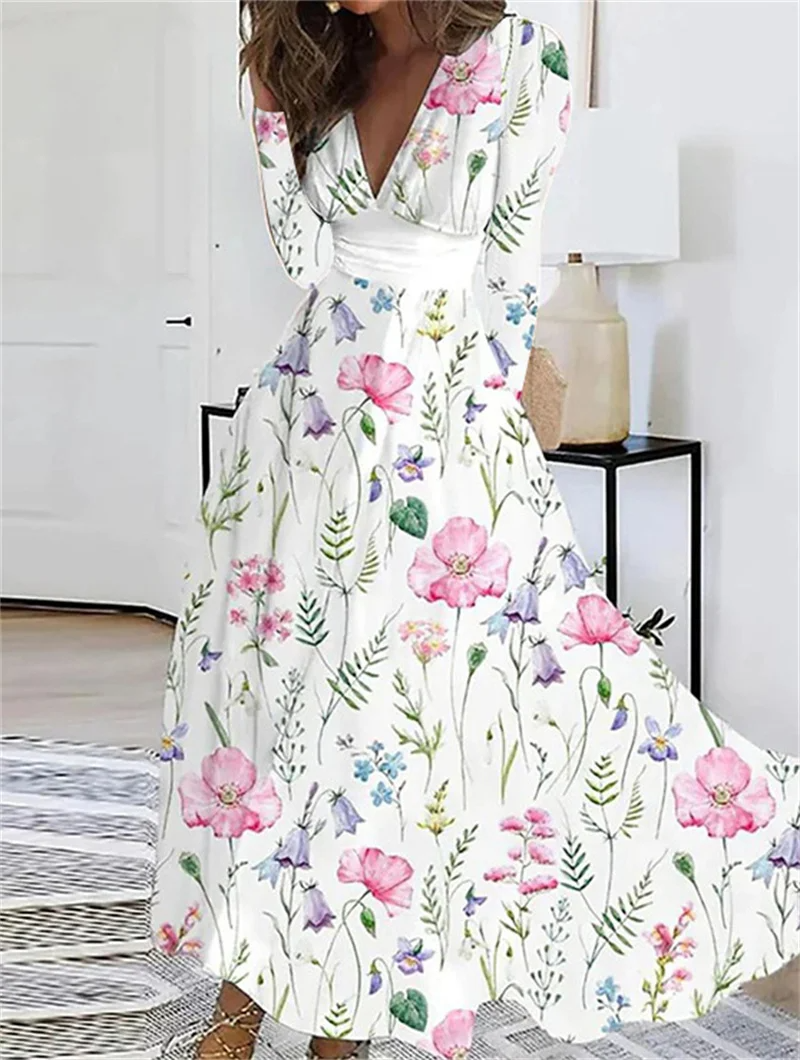 Adaiah - elegante lange Kleider mit Blumendruck