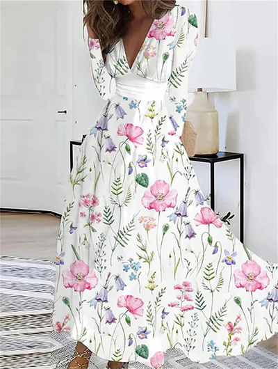 Adaiah - elegante lange Kleider mit Blumendruck