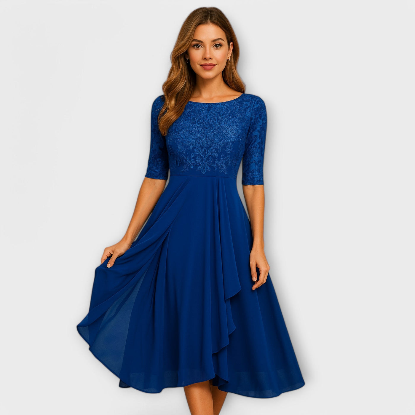 ANNELIE - STICKEREIEN-TRÄUME MIDIKLEID