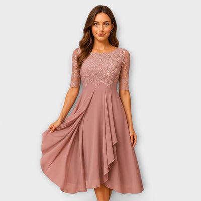 ANNELIE - STICKEREIEN-TRÄUME MIDIKLEID