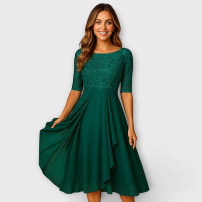 ANNELIE - STICKEREIEN-TRÄUME MIDIKLEID