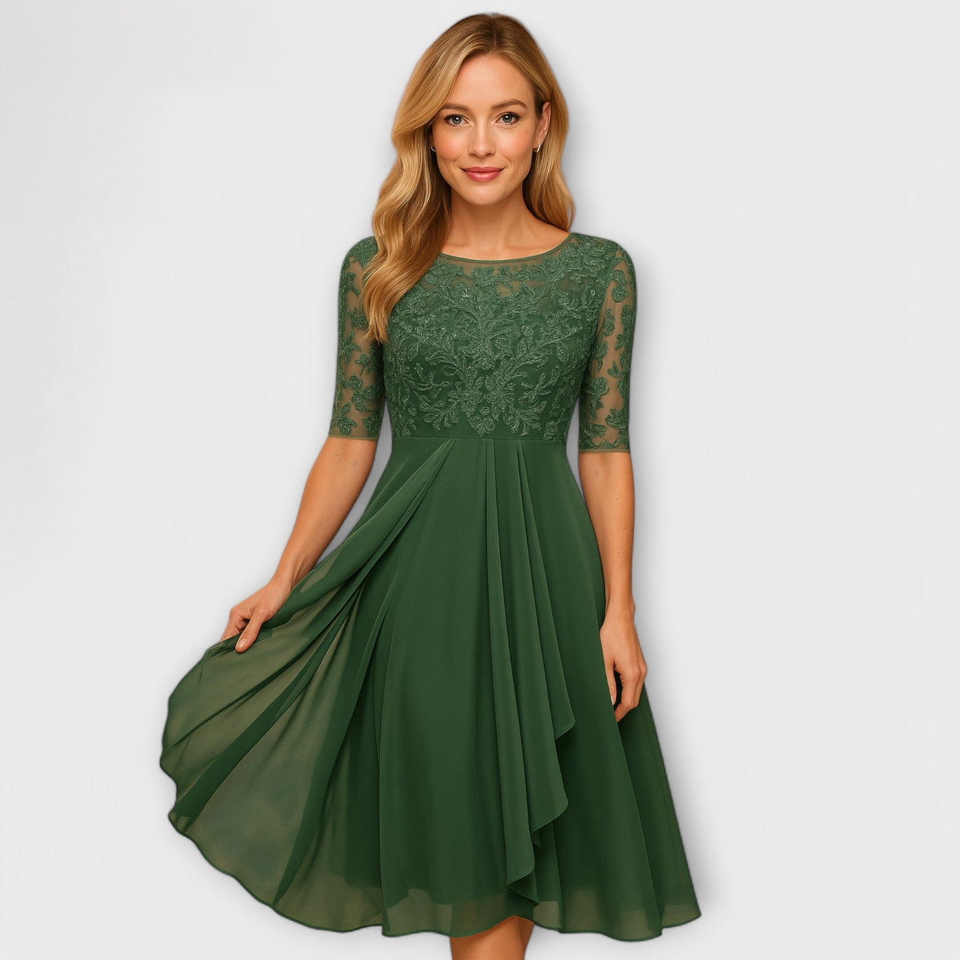 ANNELIE - STICKEREIEN-TRÄUME MIDIKLEID