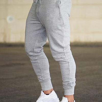 Bequeme Stretch Hose mit Reißverschlusstaschen und Kordelzug für Herren
