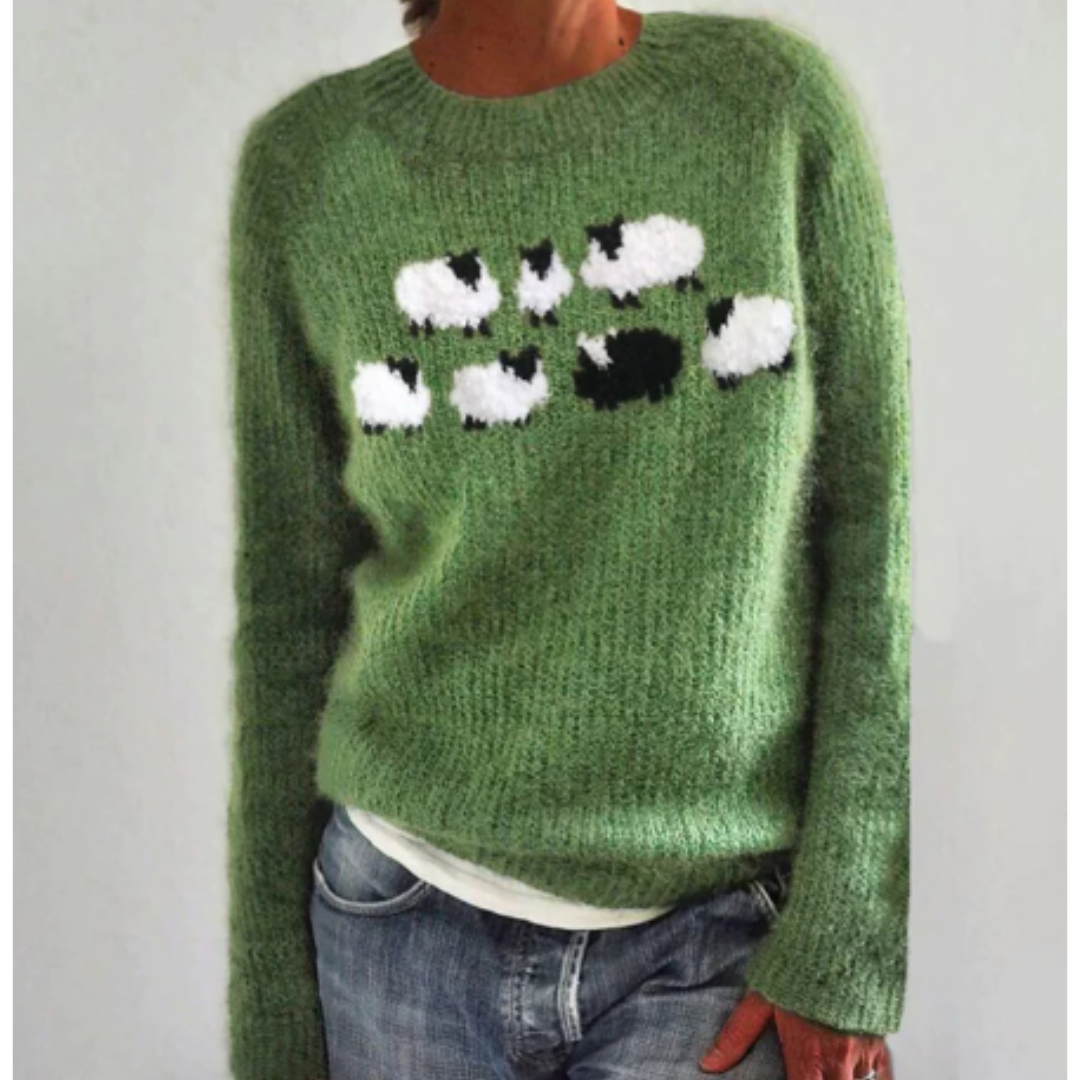 Lioranam | Damen Winter Strick Pullover | Warme