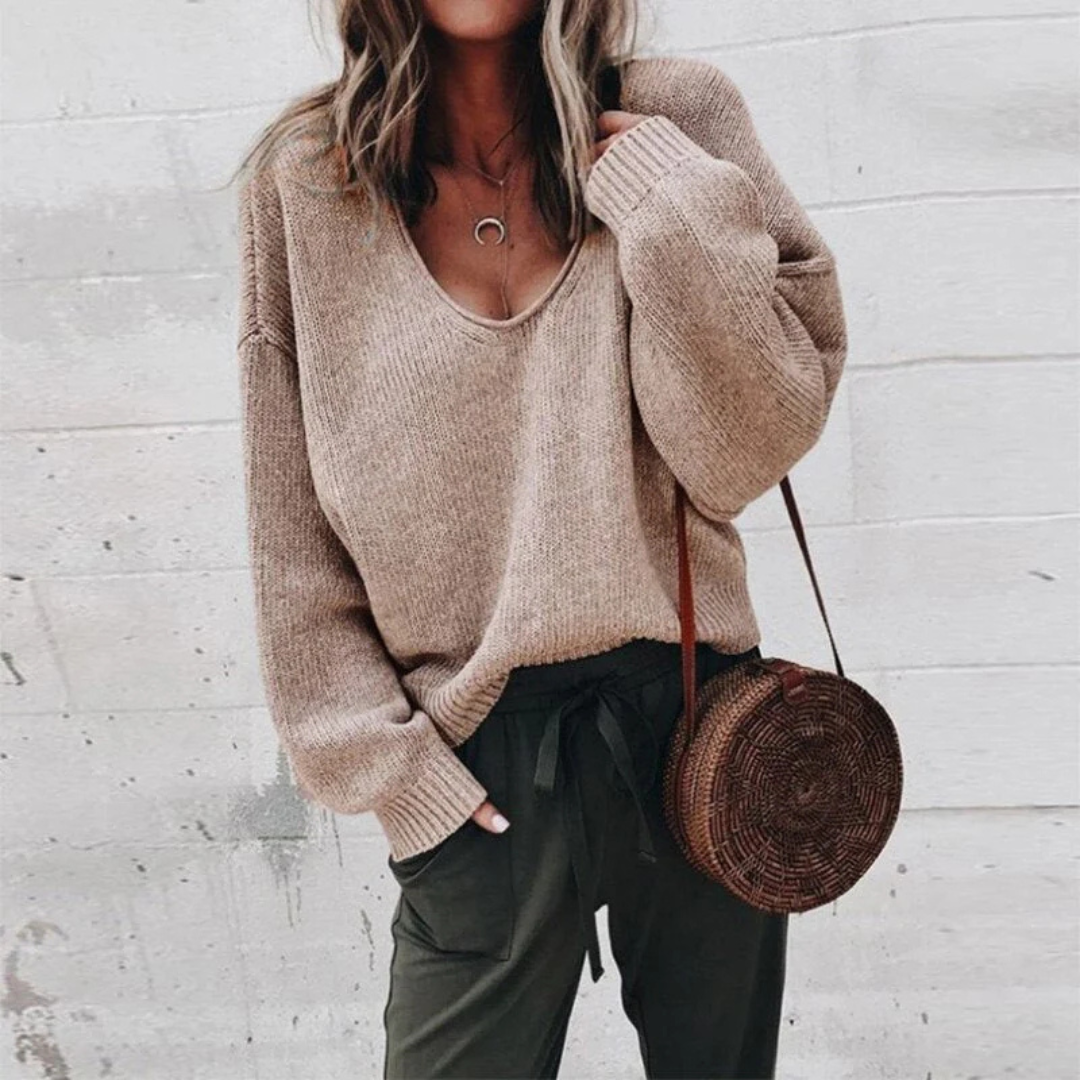 Emiliane | Damen Langarm Pullover | Übergröße