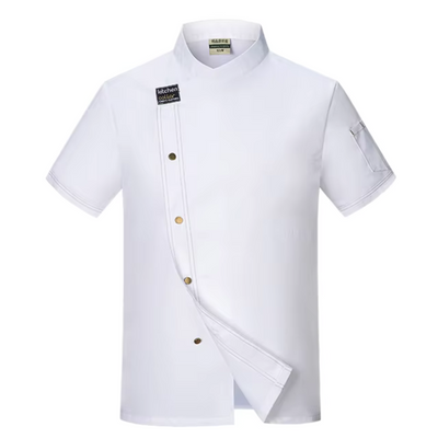 Dafor | Unisex Asymmetrische Küchen Uniform | Arbeitskleidung