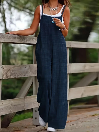Annia – Lässige Latzhose Mit Weiten Beinen Und Taschen